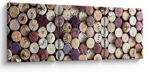 Tablou - Sezonul vinurilor (cu ceas) (90x30 cm)