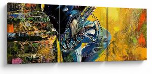 Tablou - Saxafonist (cu ceas) (90x30 cm)