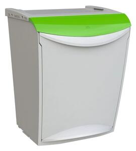 Coș de gunoi Denox Ekosystem pentru deșeurisortate 25 l, verde - sticlă