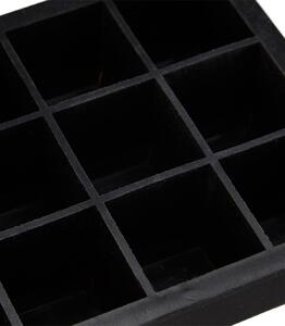 Forma de silicon pentru cuburi de gheata, 195 x 35 cm, Negru