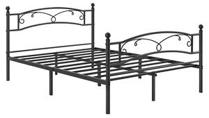 Cadru pat dublu VASAGLE, 198 x 92,5 x 142 cm, negru
