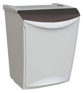 Coș de gunoi Denox Ekosystem pentru deșeurisortate 25 l, gri - mix
