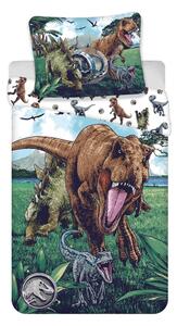 Lenjerie de pat pentru copii din bumbac pentru pat de o persoană 140x200 cm Jurassic World "Trio" – Jerry Fabrics