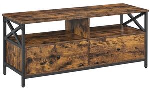 Dulap TV cu 2 sertare 120 x 50 x 40 cm maro rustic