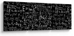 Tablou - Matematică (cu ceas) (90x30 cm)