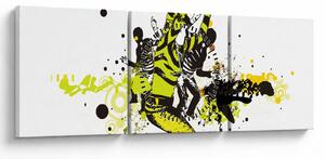 Tablou - Street dance (cu ceas) (90x30 cm)