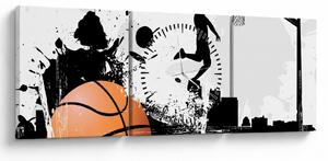 Tablou - Bachetbalist (cu ceas) (90x30 cm)