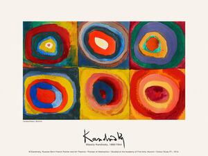 Reproducere Colour Study One (Vintage Abstract) - Wassily Kandinsky