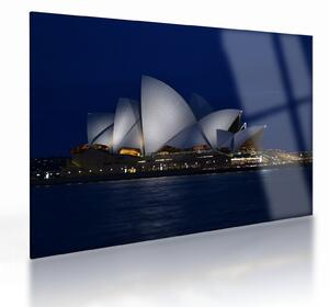 Tablou pe sticlă Sydney nocturn (70x50 cm)