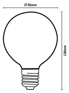 Rabalux 79221 - Bec LED FILAMENT G95 E27/6W/230V 4000K