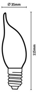 Rabalux 79208 - Bec LED FILAMENT CF35 E14/6W/230V 3000K