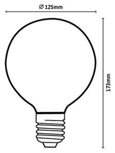 Rabalux 79219 - Bec LED FILAMENT G125 E27/6W/230V 4000K