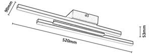 Rabalux 71491 - Plafonieră LED LIRIEN LED/18W/230V 4000K neagră