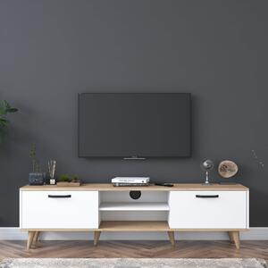 Comoda TV-890, nuc/alb, Pal melaminat, 180x49x35 cm