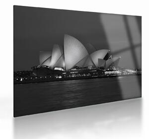 Tablou pe sticlă cu Opera din Sydney (70x50 cm)