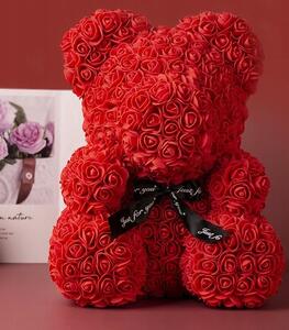 Un cadou luxos de trandafiri în formă de TEDDY