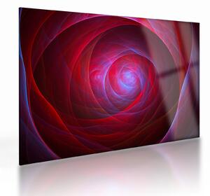 Tablou pe sticlă abstract cu ochi (70x50 cm)