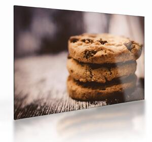 Tablou pe sticlă cu biscuiți cookies (70x50 cm)