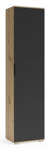 Dulap CLIF SL-50, stejar artisan/gri antracit, PAL laminat, cu o usa