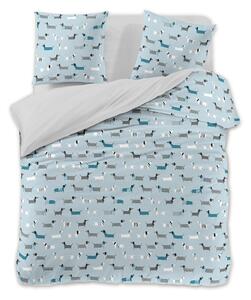 Lenjerie de pat din microfibra albastra, GALLO Dimensiune lenjerie de pat: 70 x 90 cm | 140 x 200 cm