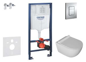 Grohe Rapid SL - Set pentru montare încastrată, toaletă Gaia și capac softclose, clapetă Skate Cosmopolitan, crom SANI11BA1101