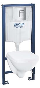 Grohe Solido - Set pentru montare încastrată, toaletă și capac softclose, clapetă Even, crom 39467000