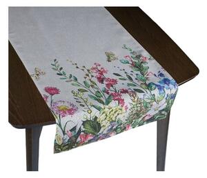 Traversă de masă Bellatex Flori de pajiște bej, 40 x 135 cm