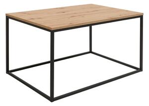 Masuta cafea AROZ, stejar artisan/negru, PAL/metal, 100x69x53 cm