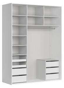 Dressing FLEX, alb, PAL, 180x66x240 cm