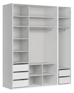 Dressing FLEX, alb, PAL, 200x66x240 cm