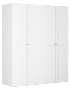 Dressing FLEX, alb, PAL, cu 4 usi, 200x66x240 cm