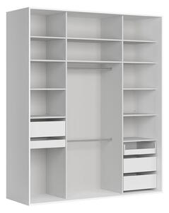 Dressing FLEX, alb, PAL, 201x66x240 cm