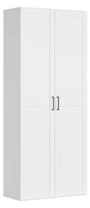 Dulap FLEX, alb, PAL, cu 2 usi, 100x45x240 cm