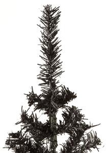 Pom de Crăciun artificial subțire, negru, 150 cm