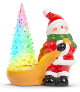 Decor de Craciun LED RGB - om de zapada - 13 x 7 x 15 cm