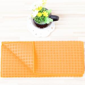 Prosop absorbant textil de bucatarie Pufo Cooking pentru uscare pahare si vase, 50 cm, portocaliu deschis