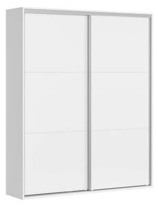 Dulap FLEX, alb, PAL, cu 2 usi, 180x45x218 cm