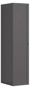 Dulap FLEX, gri grafit, PAL, cu o usa, 50x66x218 cm