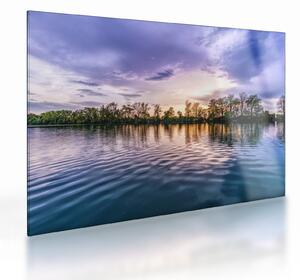 Tablou pe sticlă cu lac (70x50 cm)