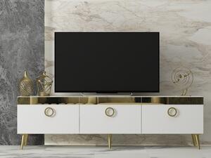 Comoda TV Safar - White, Alb, 45x30x150 cm