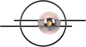 Kaja Corsa lampă de perete 1x40 W negru-chihlimbar K-5345