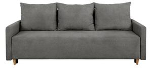 Canapea extensibila SIGMA, stofa catifelata gri - Onega 7, 208x90x92 c
