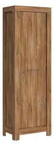 Dulap GENT, stejar stirling, PAL laminat, cu o usa, 66x40x201 cm