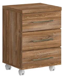 Noptiera GENT, stejar stirling, PAL laminat, 42x38x60 cm