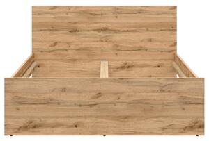 Cadru pat ZELE 140x200, stejar wotan, PAL