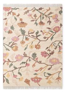 Covor crem țesut manual din iută 160x230 cm Roya Violette – Elle Decoration