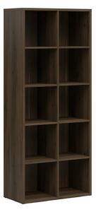 Biblioteca NEPO PLUS, stejar nobil, PAL laminat, 77x39x182 cm