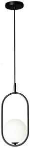 Candellux Cordel lampă suspendată 1x28 W alb-negru 31-10148