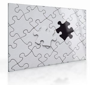 Tablou pe sticlă cu puzzle (70x50 cm)
