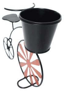 Ghiveci RETRO in forma de bicicleta, visiniu negru, SEMIL Rosu